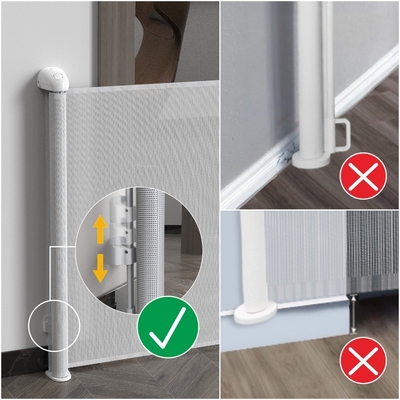 সহজ ইনস্টল করুন Mesh retractable শিশুর গেট পোষা প্রাণী নিরাপত্তা দরজা গেট শিশুর বাধা