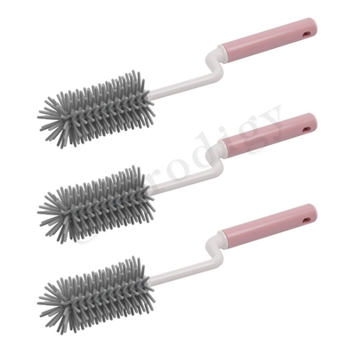 3pcs সিলিকন শিশুর বোতল ব্রাশ দ্রুত শুকিয়ে অন্যান্য শিশুর পণ্য স্তনবৃন্ত ব্রাশ