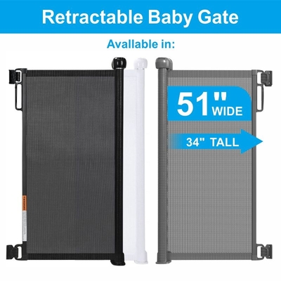 প্রোডিজি বেবি ডোর সিঁড়ি গেট পোষা কুকুর retractable নিরাপত্তা গেট পোর্টেবল নিরাপত্তা গেট