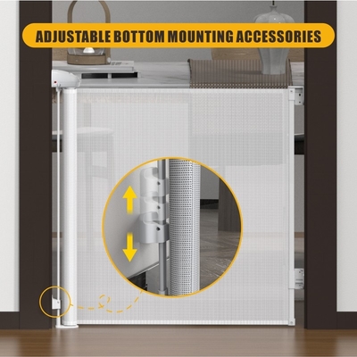 শিশু পোষা প্রাণী খেলার বেড়া জন্য উদ্ভাবনী retractable সিঁড়ি গেট নিরাপত্তা লক